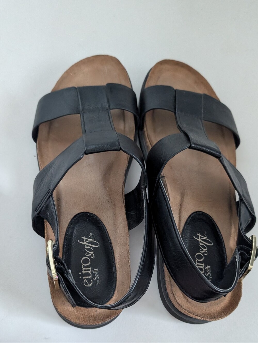 Sandals Euro Soft by Sofft Black Sandals Size 9.5